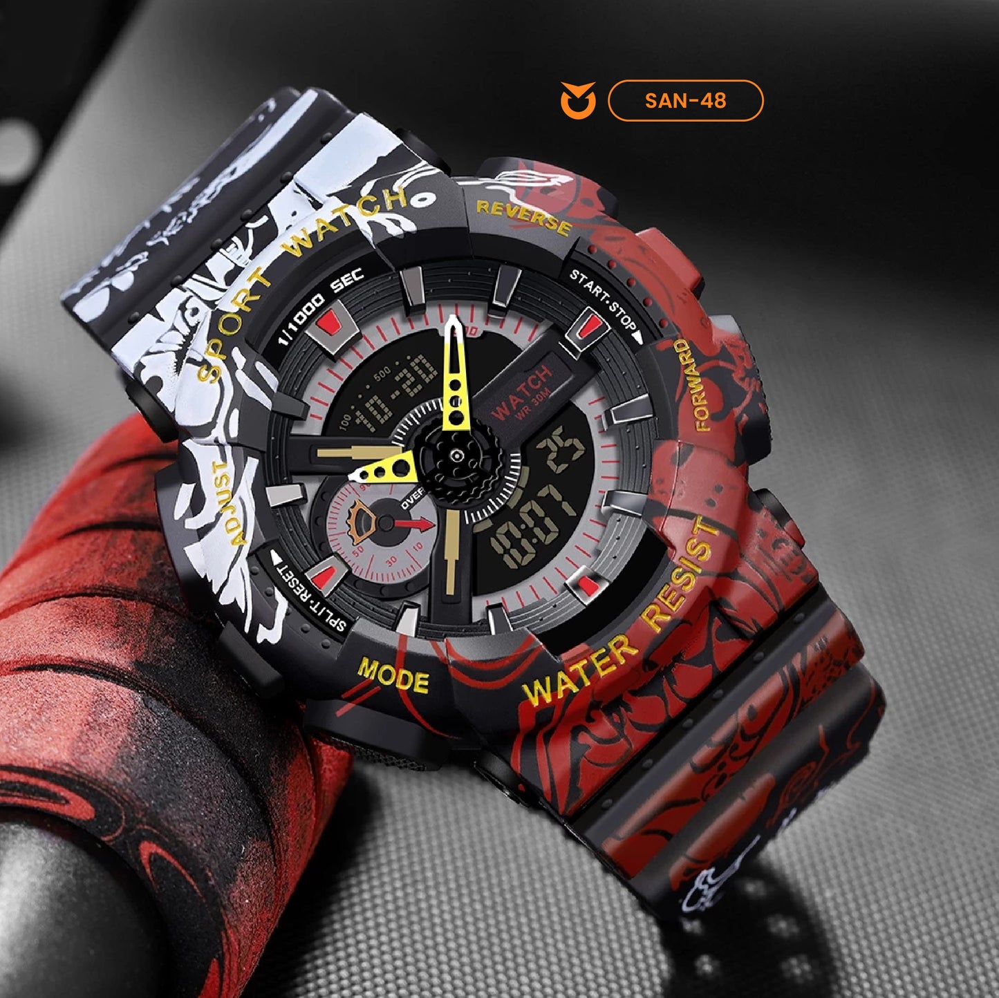 RELOJ SANDA ORIGINAL DEPORTIVO ONE PIECE 299 | SAN-48