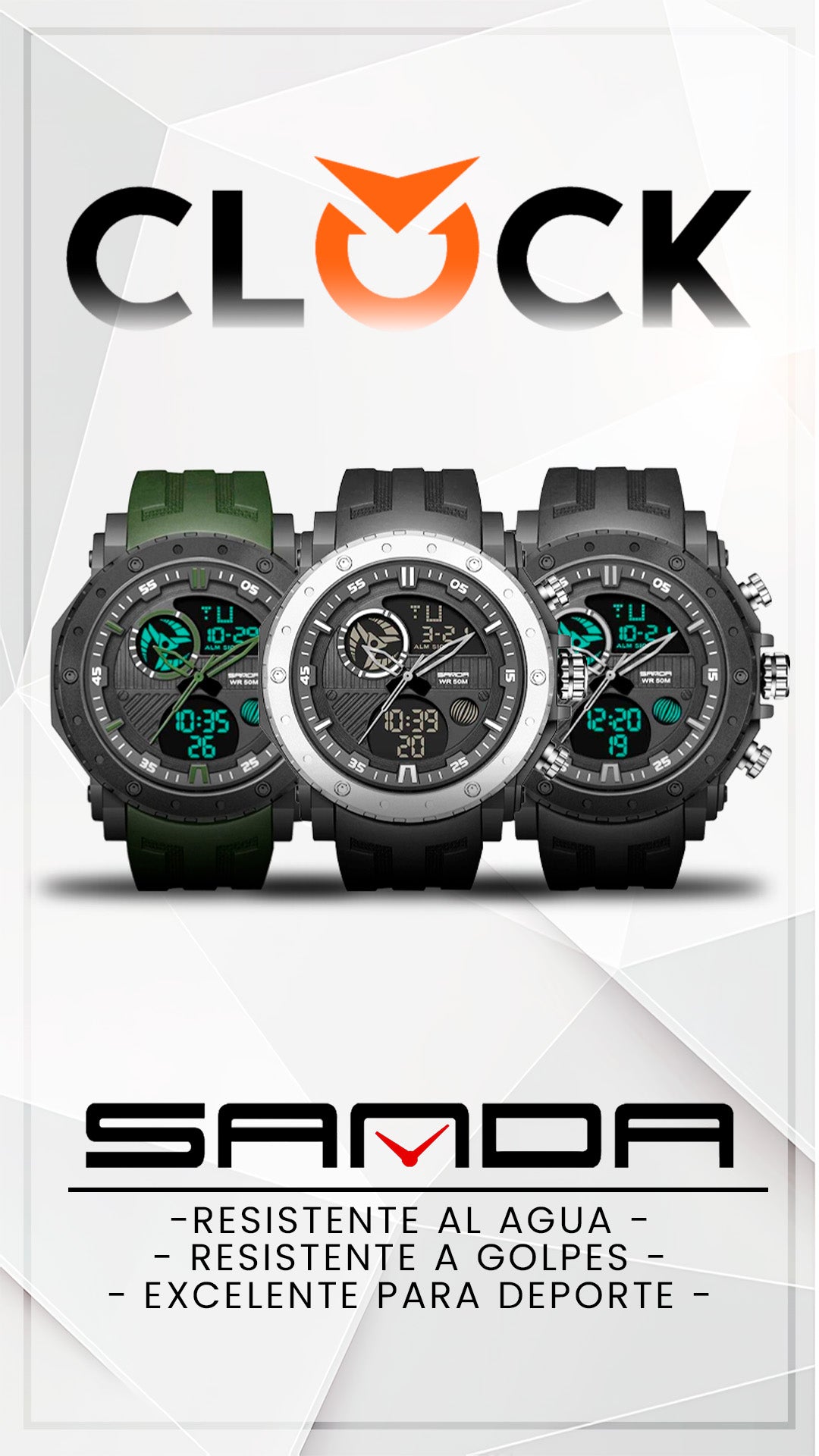 RELOJES SANDA ORIGINAL DEPORTIVOS SANDA 6012 | SAN-6 | SAN-7 | SAN-8