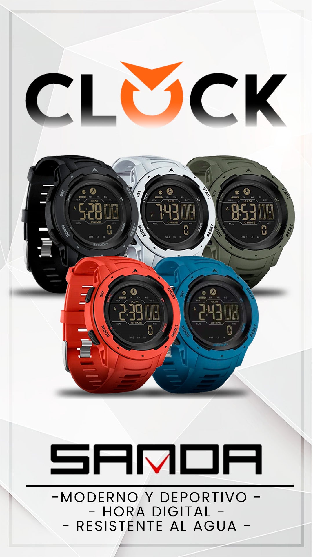 RELOJ SANDA ORIGINAL - DEPORTIVO 2145 | SAN-88 - SAN-89 - SAN-90 - SAN-91 - SAN-131