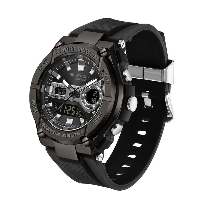 RELOJ SANDA DEPORTIVO NEGRO, VERDE | SKU: SAN-110 | SAN-111 | SAN-112