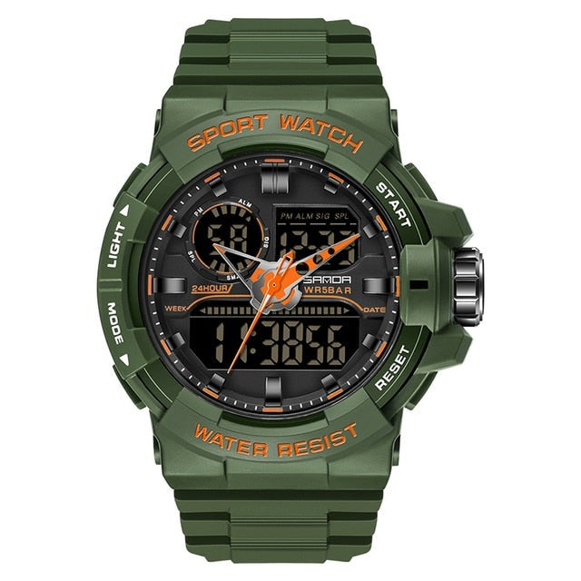 RELOJ SANDA MILITAR VERDE | SAN-106
