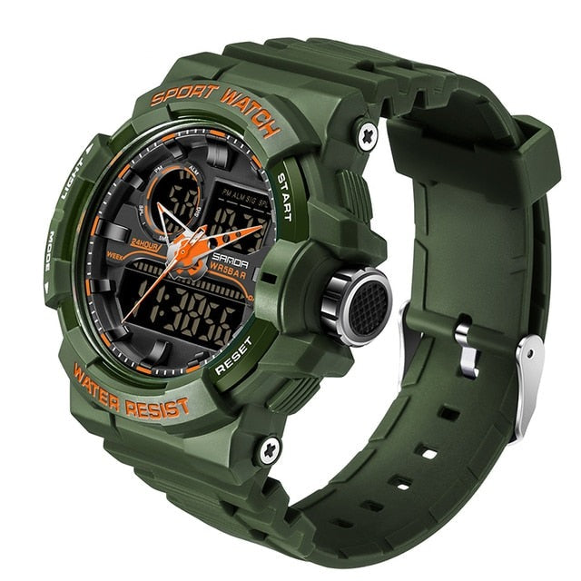 RELOJ SANDA MILITAR VERDE | SAN-106