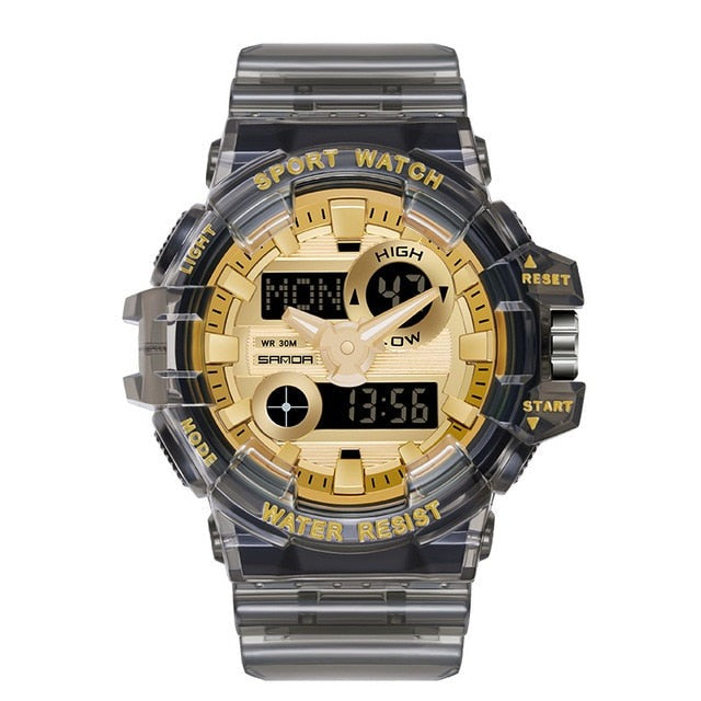 RELOJ SANDA DEPORTIVO DORADO | SAN-115