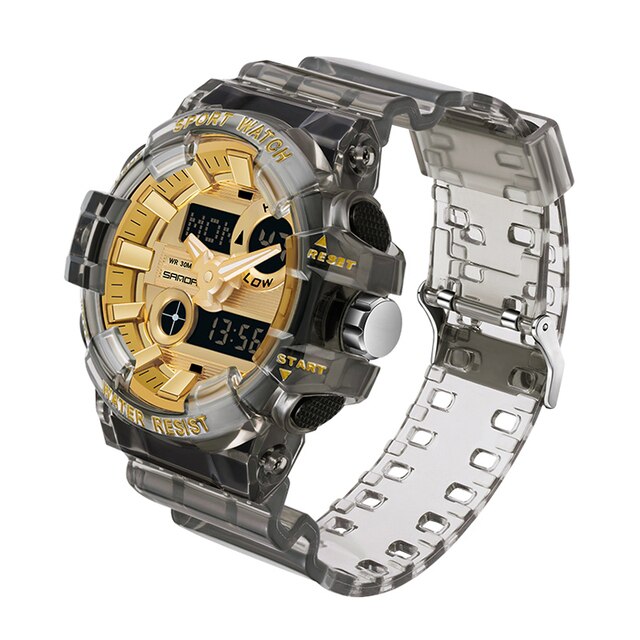 RELOJ SANDA DEPORTIVO DORADO | SAN-115