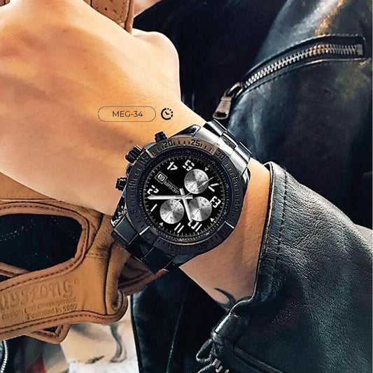 RELOJ MEGIR ORIGINAL NEGRO  4220 | SKU: MEG-34