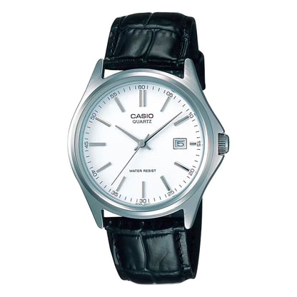 MTP-1183 | RELOJ CASIO ORIGINAL DE CUERO DORADO/NEGRO