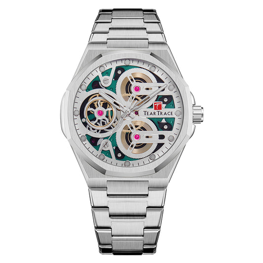 Reloj de Correa de Acero
Movimiento de cuarzo 
Tear Trace 6038
Para hombre
