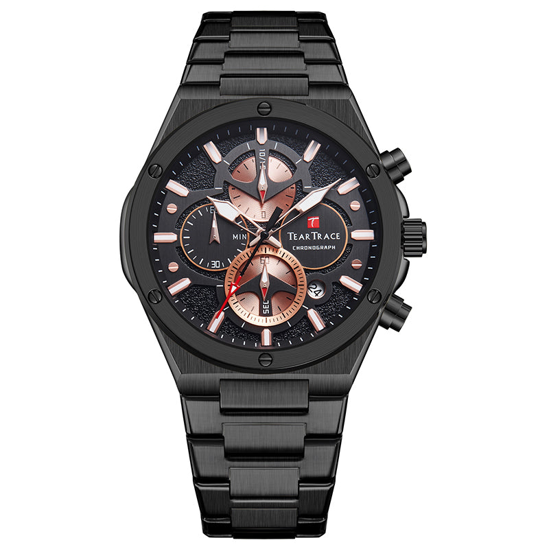 Reloj de Acero Inoxidable
Movimiento de cuarzo 
Tear Trace 6044
Para hombre
