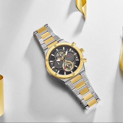 RELOJ TEARTRACE TT6044 ORIGINAL - PLATEADO AZUL Y DORADO |  TEA-6, TEA-8