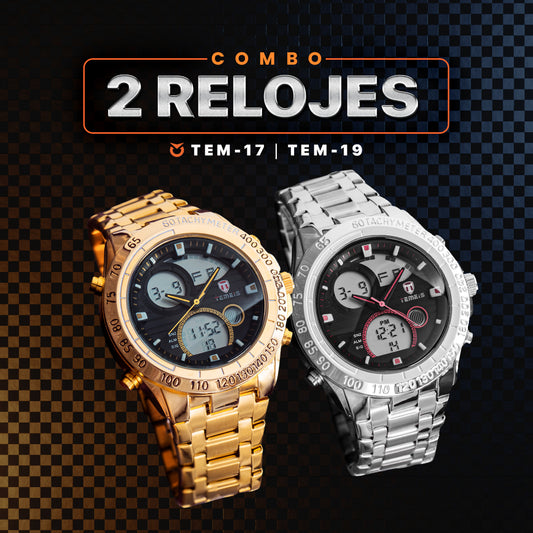 COMBO 2 RELOJES TEMEIS | TEM-17 - TEM-19