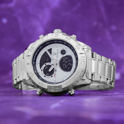 RELOJ TEMEIS ORIGINAL - CASUAL BLANCO PLATEADO NEGRO DORADO 3206 | TEM-22, TEM-23, TEM-24, TEM-25