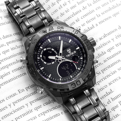 RELOJ TEMEIS ORIGINAL - CASUAL BLANCO PLATEADO NEGRO DORADO 3206 | TEM-22, TEM-23, TEM-24, TEM-25