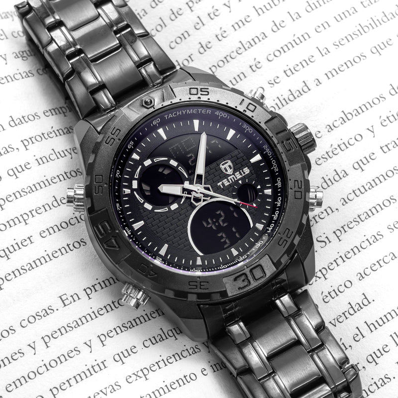 RELOJ TEMEIS ORIGINAL - CASUAL BLANCO PLATEADO NEGRO DORADO 3206 | TEM-22, TEM-23, TEM-24, TEM-25