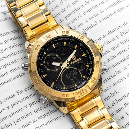 RELOJ TEMEIS ORIGINAL - CASUAL BLANCO PLATEADO NEGRO DORADO 3206 | TEM-22, TEM-23, TEM-24, TEM-25