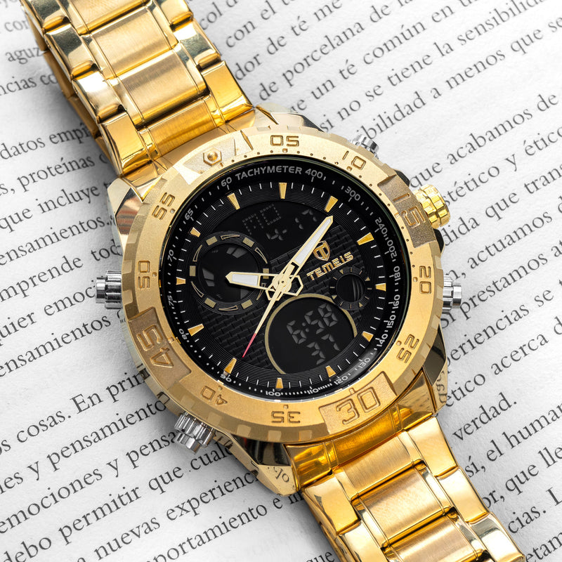 RELOJ TEMEIS ORIGINAL - CASUAL BLANCO PLATEADO NEGRO DORADO 3206 | TEM-22, TEM-23, TEM-24, TEM-25