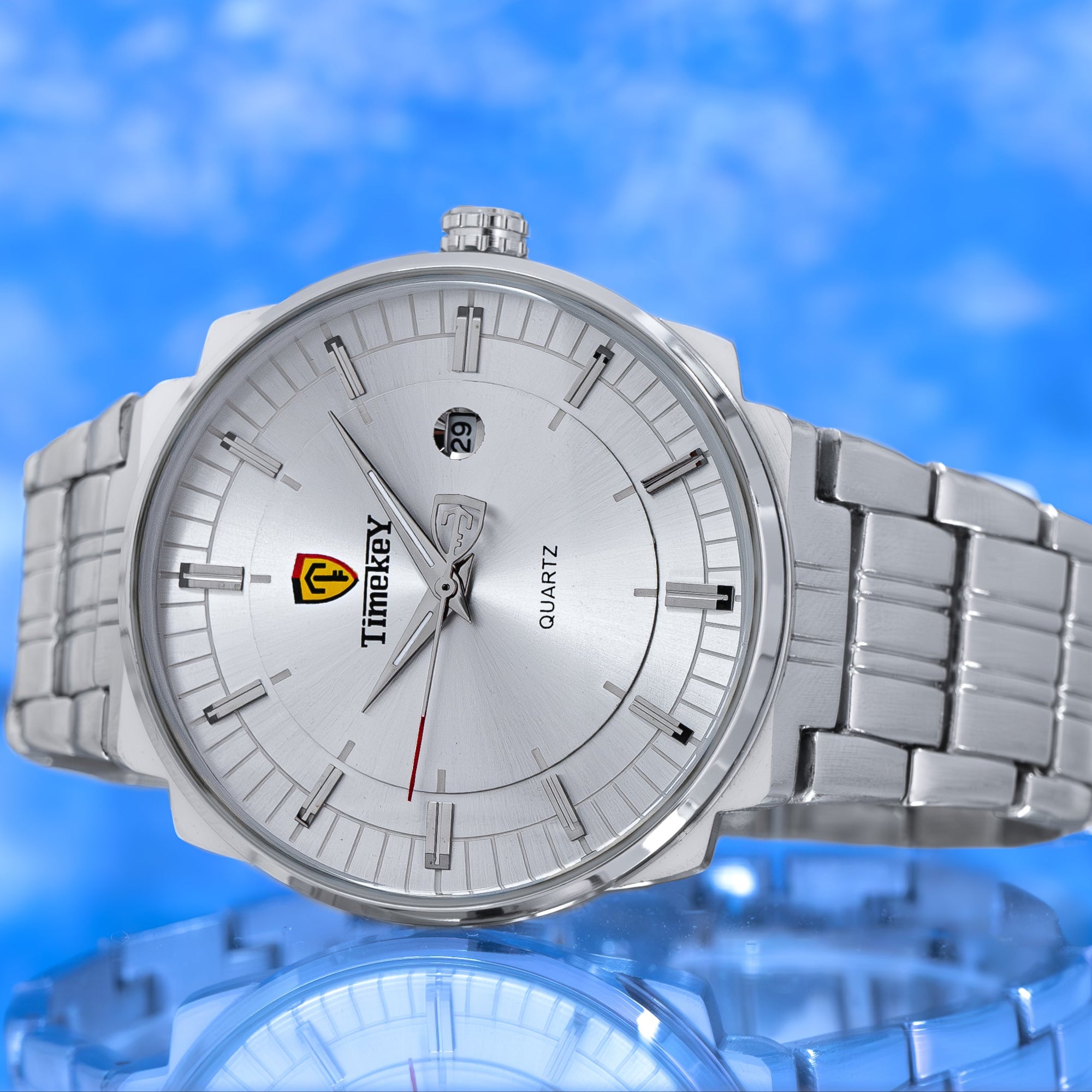 RELOJ TIMEKEY 3064 ORIGINAL ELEGANTE DORADO Y PLATEADO | TIM-11 Y TIM-12