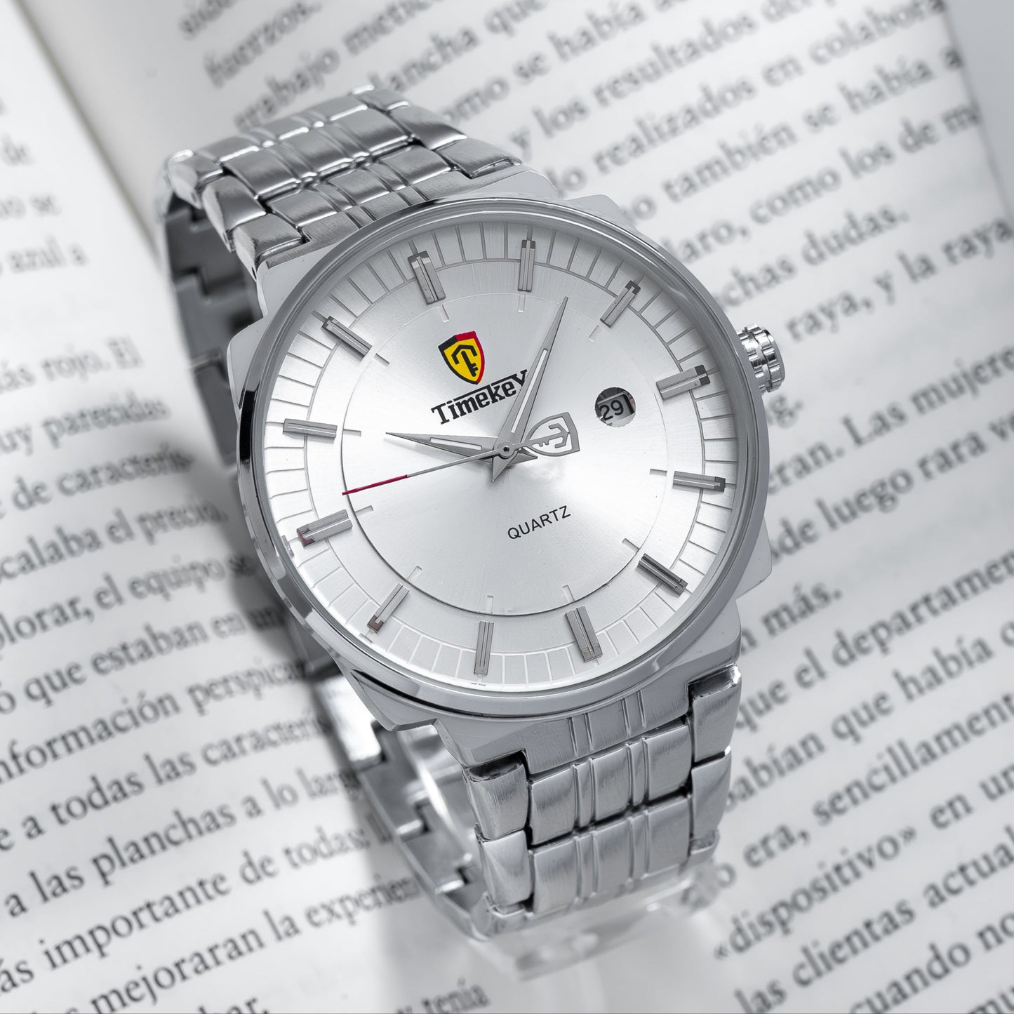 RELOJ TIMEKEY 3064 ORIGINAL ELEGANTE DORADO Y PLATEADO | TIM-11 Y TIM-12