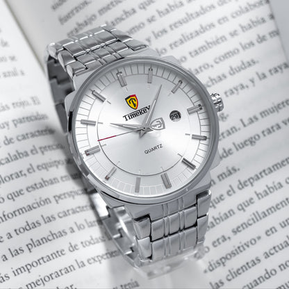 RELOJ TIMEKEY 3064 ORIGINAL ELEGANTE DORADO Y PLATEADO | TIM-11 Y TIM-12
