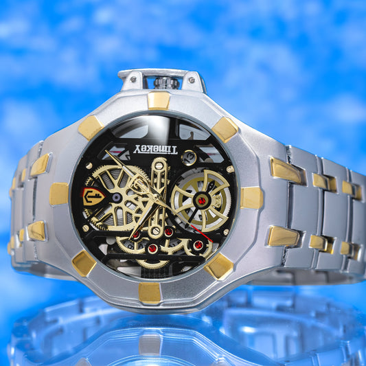 RELOJ TIMEKEY 3068 ORIGINAL DORADO, NEGRO Y PLATEADO | TIM-14, TIM-15