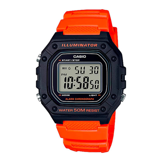 W-218H | RELOJ CASIO ORIGINAL DE GOMA DIGITAL | CAS-276, CAS-277, CAS-278, CAS-8, CAS-219, CAS-9