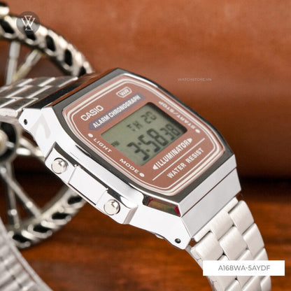 A168 | RELOJ CASIO ORIGINAL DE ACERO INOXIDABLE DIGITAL | CAS-272, CAS-146, CAS-149, CAS-148, CAS-150, CAS-147
