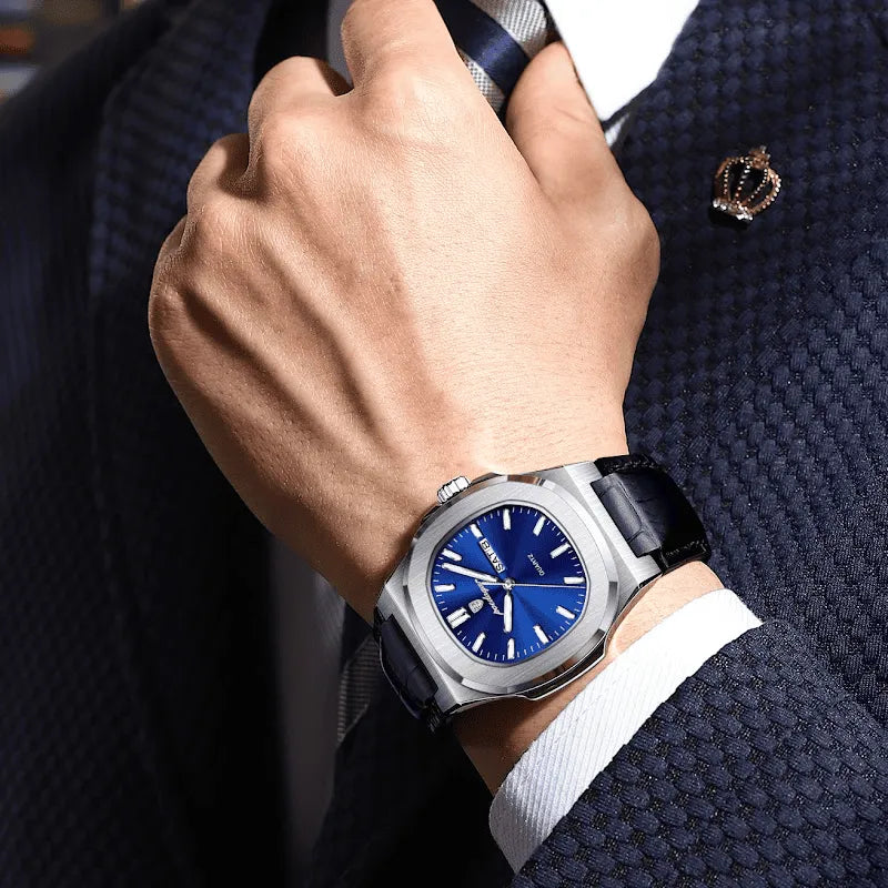853 | RELOJ CASUAL POEDAGAR ORIGINAL PLATEADO/NEGRO