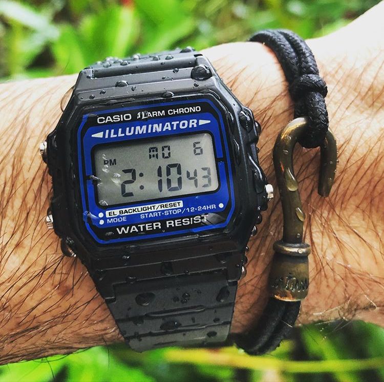 F-105W | RELOJ CASIO ORIGINAL DE GOMA NEGRO DIGITAL | CAS-274