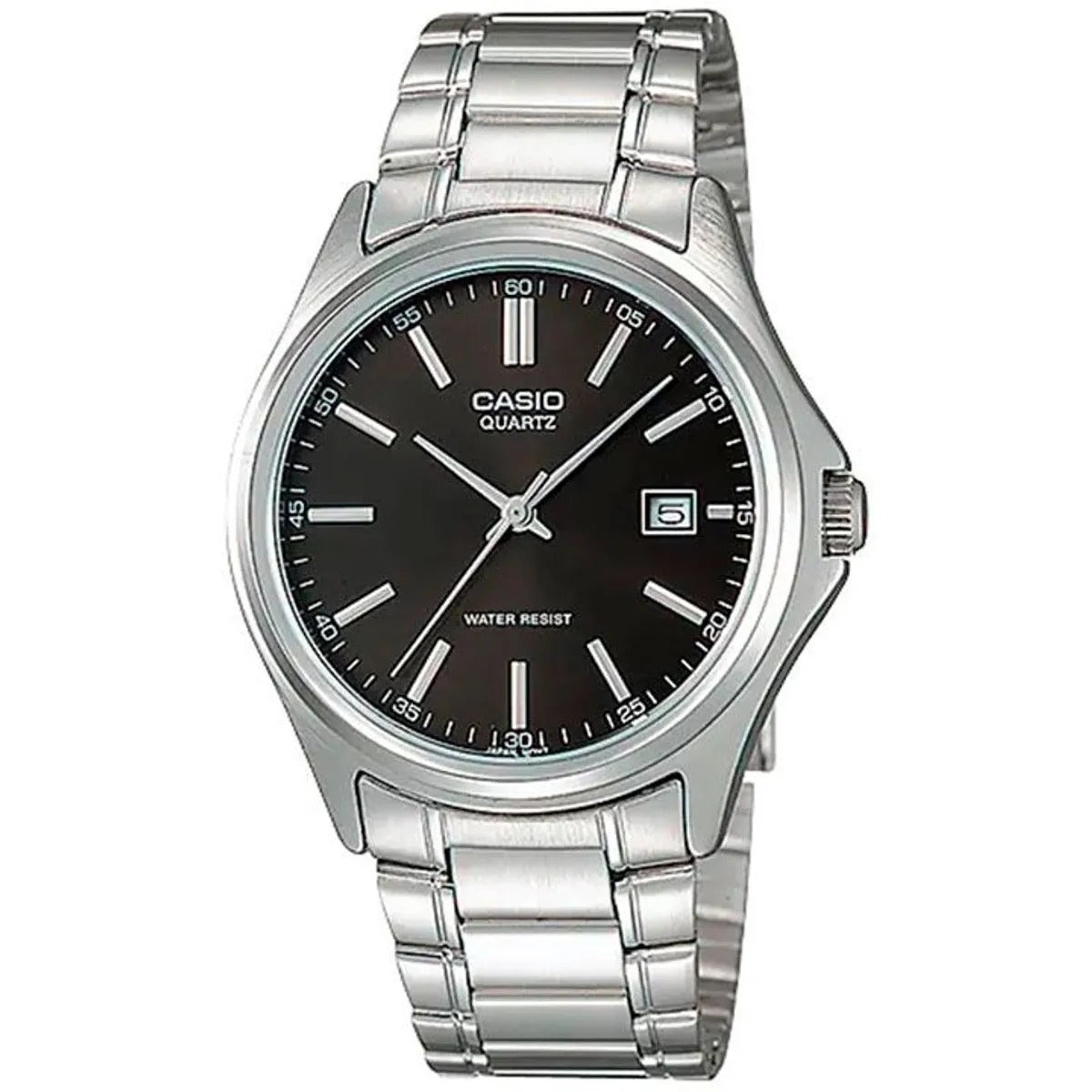MTP-1183 | RELOJ CASIO ORIGINAL DE ACERO NEGRO/AZUL | CAS-221, CAS-222