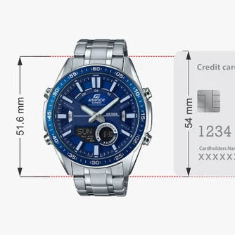 Medidas del reloj Casio Edifice EFV-C100D-2AV para hombre