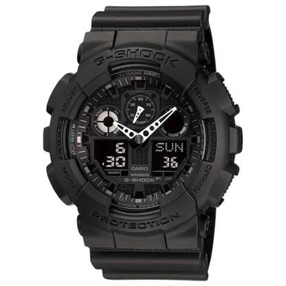 Reloj Casio G-Shock GA-100 negro para hombre con diseño analógico digital