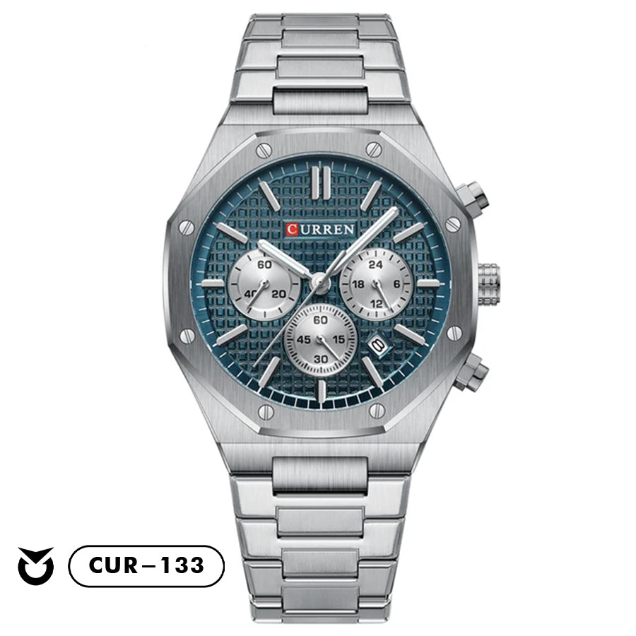 RELOJES CURREN ORIGINAL ELEGANTE PLATEADO | CUR-132 | CUR-133 | CUR-134