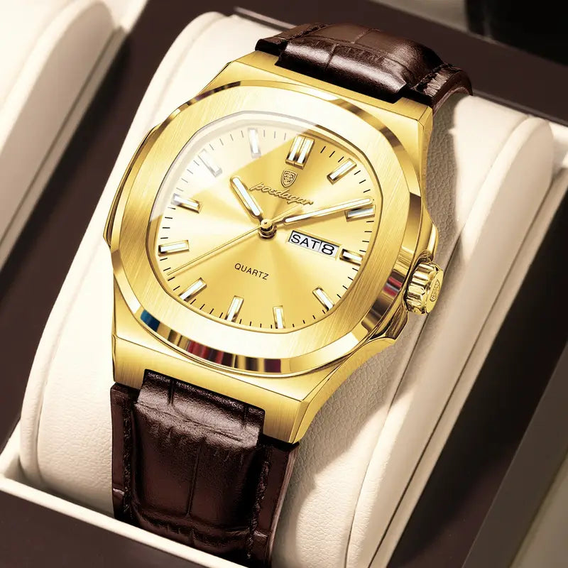 853 | RELOJ CASUAL POEDAGAR ORIGINAL PLATEADO/NEGRO