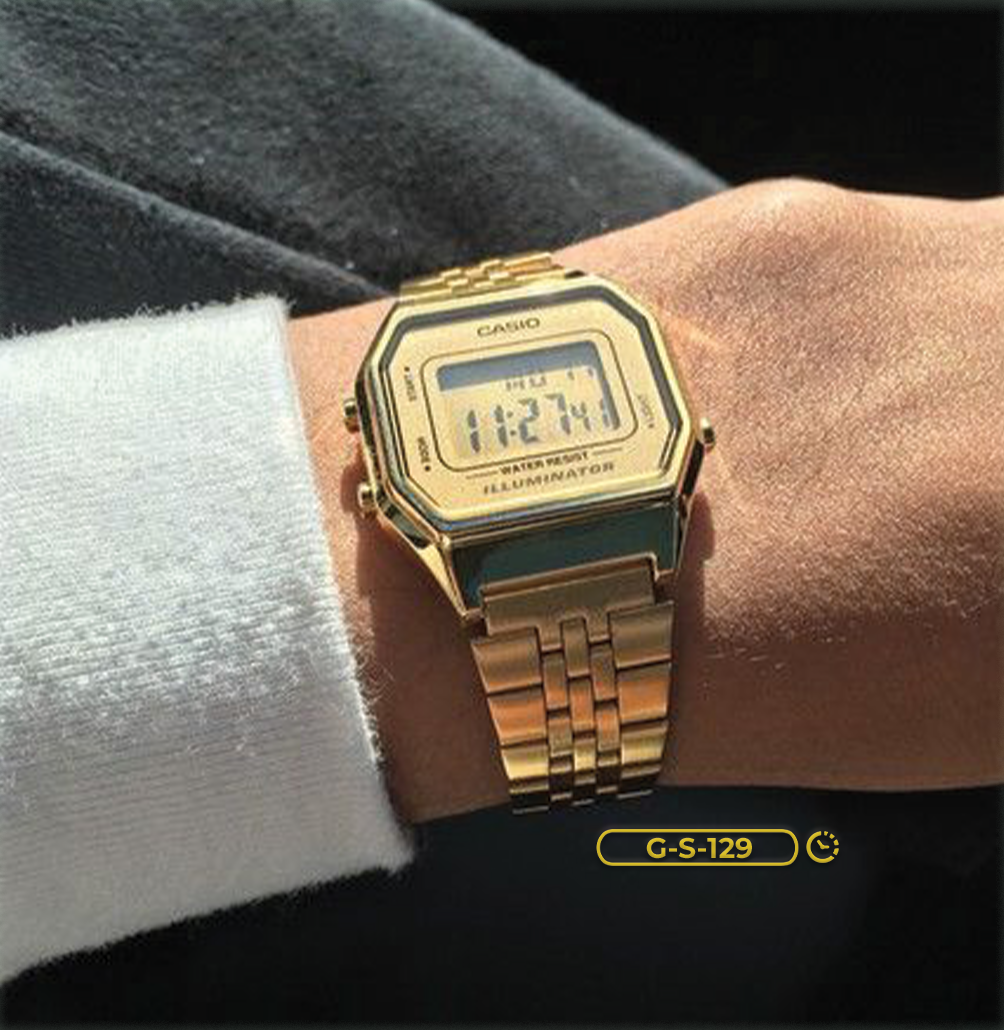 RELOJ CASIO ILLUMINATOR ORO, PLATA | SKU: G-S-129 | G-S-217 | G-S-344