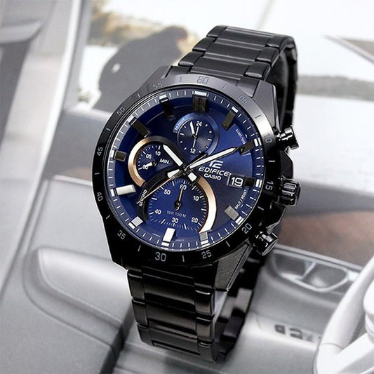EFR-571 | RELOJ CASIO EDIFICE ORIGINAL ACERO AZUL ROJO PLATEADO NEGRO | EDI-OG-1, EDI-OG-35, EDI-OG-36, EDI-OG-37