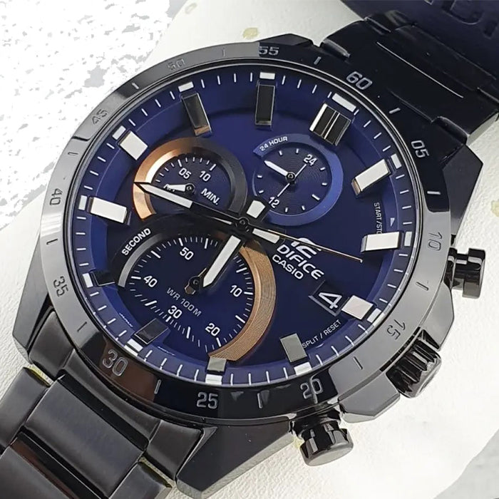 EFR-571 | RELOJ CASIO EDIFICE ORIGINAL ACERO AZUL ROJO PLATEADO NEGRO | EDI-OG-1, EDI-OG-35, EDI-OG-36, EDI-OG-37