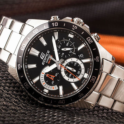 EFV-570 | RELOJ CASIO EDIFICE ORIGINAL ACERO NEGRO AZUL BLANCO | EDI-OG-61, EDI-OG-62, EDI-OG-63