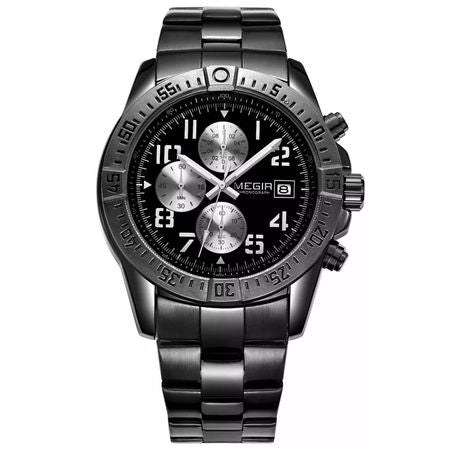 RELOJ MEGIR ORIGINAL NEGRO  4220 | SKU: MEG-34