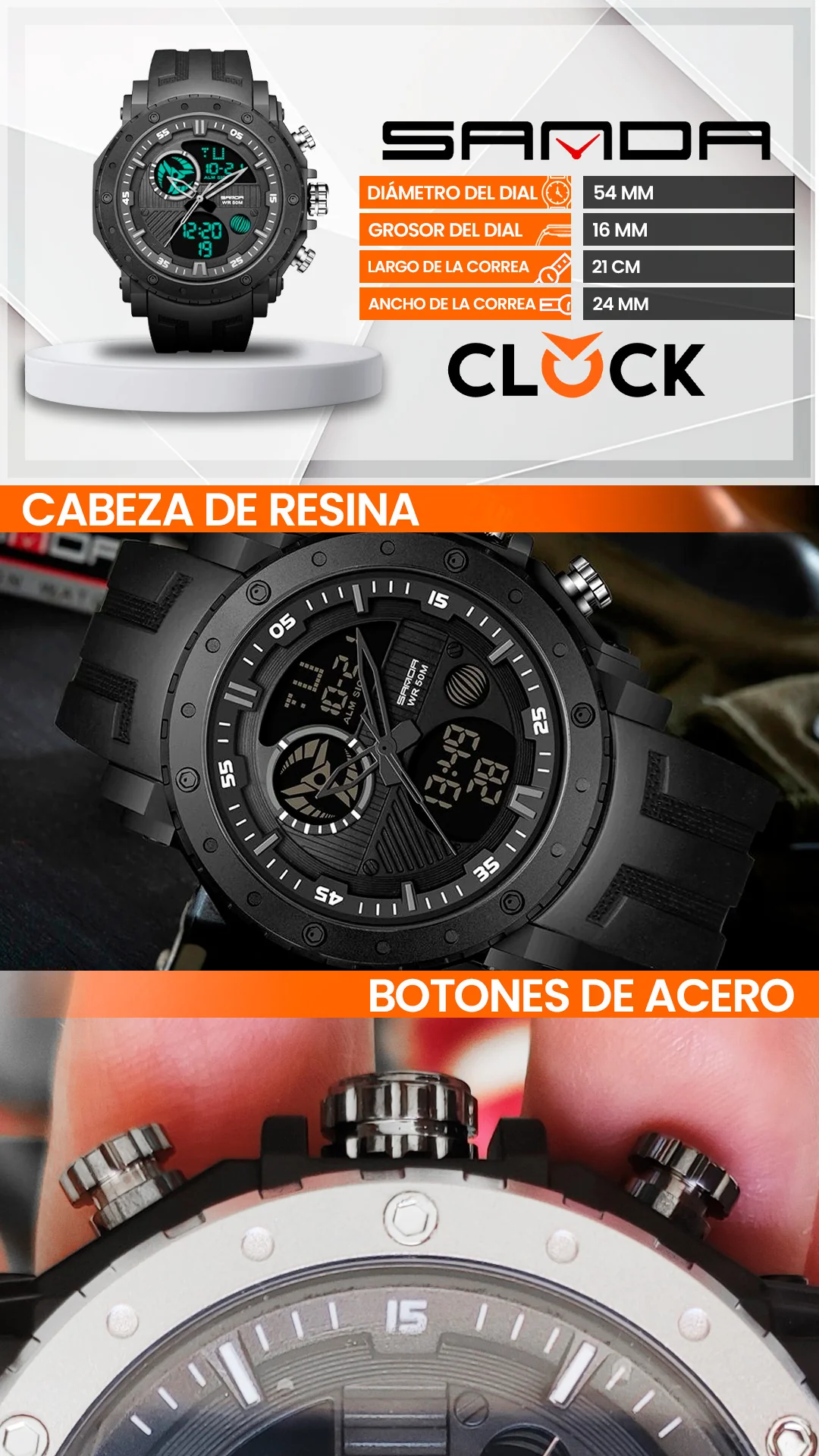RELOJES SANDA ORIGINAL DEPORTIVOS SANDA 6012 | SAN-6 | SAN-7 | SAN-8