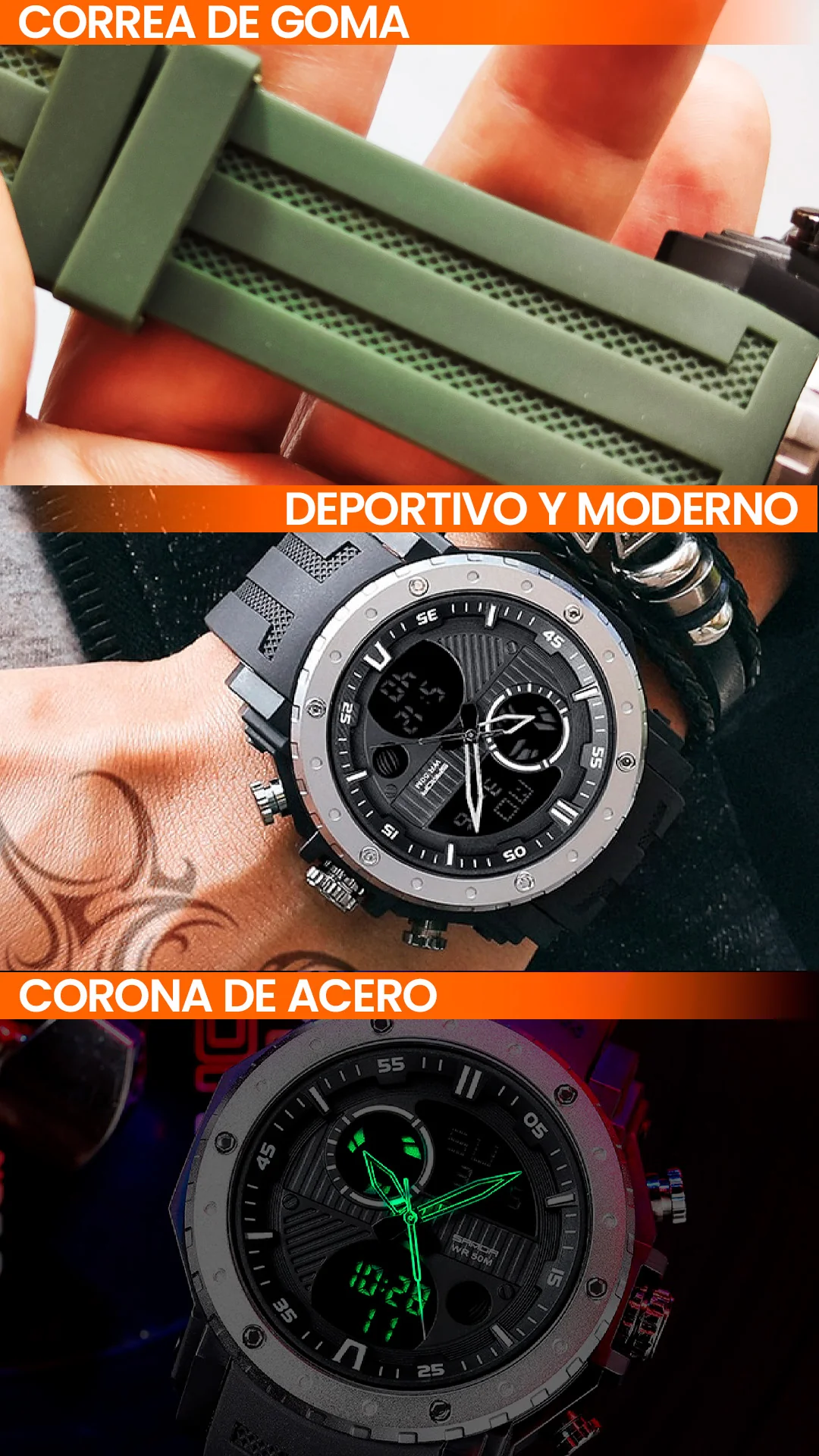 RELOJES SANDA ORIGINAL DEPORTIVOS SANDA 6012 | SAN-6 | SAN-7 | SAN-8