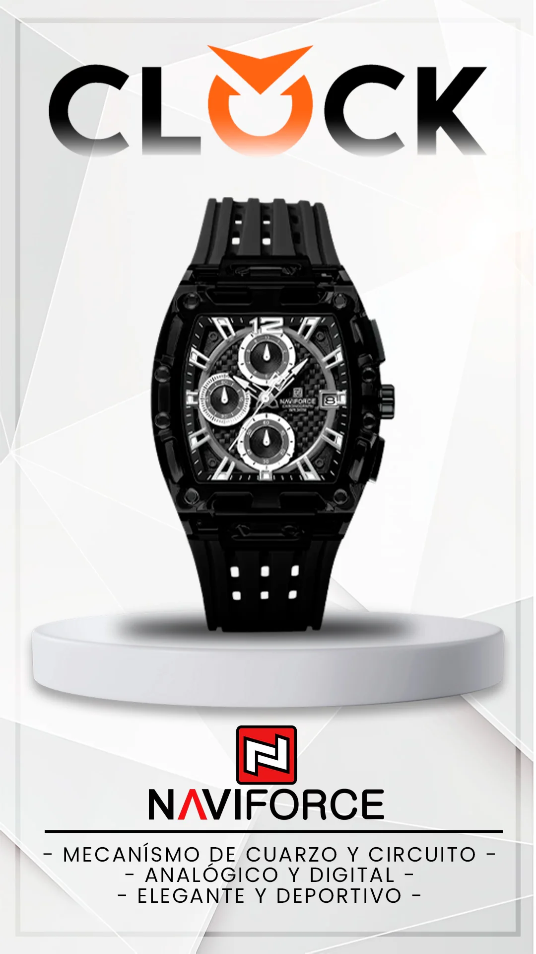 RELOJ NAVIFORCE ORIGINAL - DEPORTIVO 7105 | NAV-102 | NAV-103