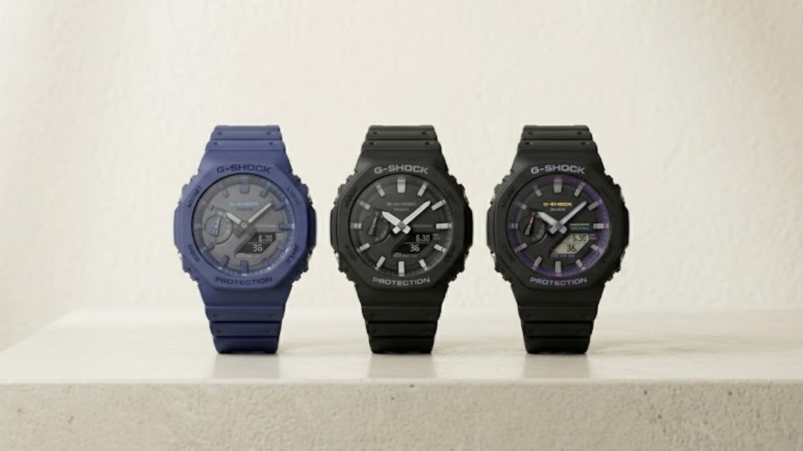 GA-2100 | RELOJ CASIO G-SHOCK ORIGINAL RESINA NEGRO/AZUL | OG-S-59, OG-S-104, OG-S-106