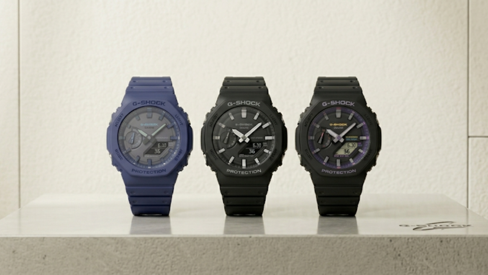GA-2100 | RELOJ CASIO G-SHOCK ORIGINAL RESINA NEGRO/AZUL | OG-S-59, OG-S-104, OG-S-106