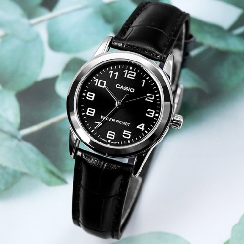 RELOJ CASIO DE CUERO PARA PAREJA DE COLOR NEGRO | CAS-40, CAS-229