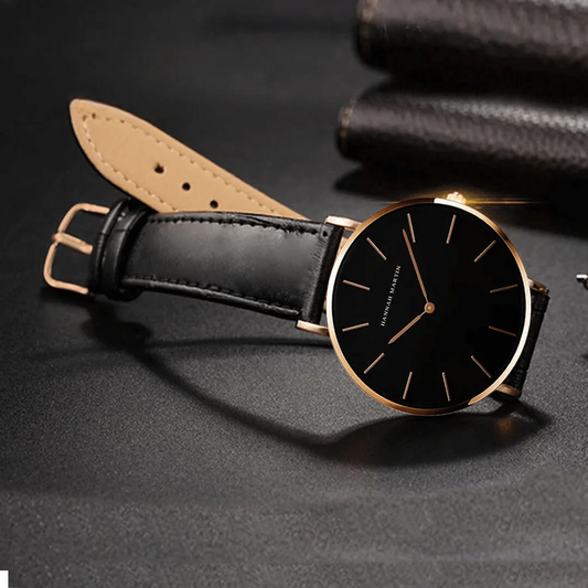 RELOJ ORGINAL HANNAH MARTIN - ELEGANTE Y CASUAL NEGRO | HAN-147