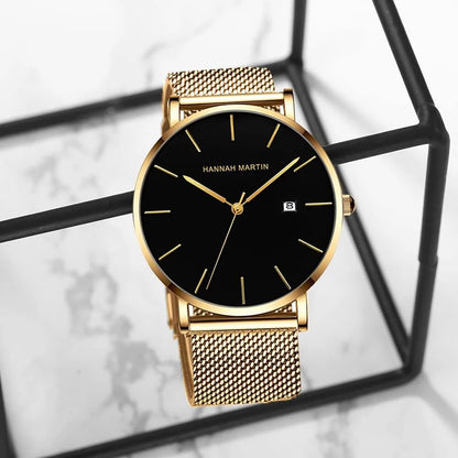 RELOJ ORIGINAL HANNAH MARTIN ELEGANTE Y CASUAL - DORADO | HAN-151