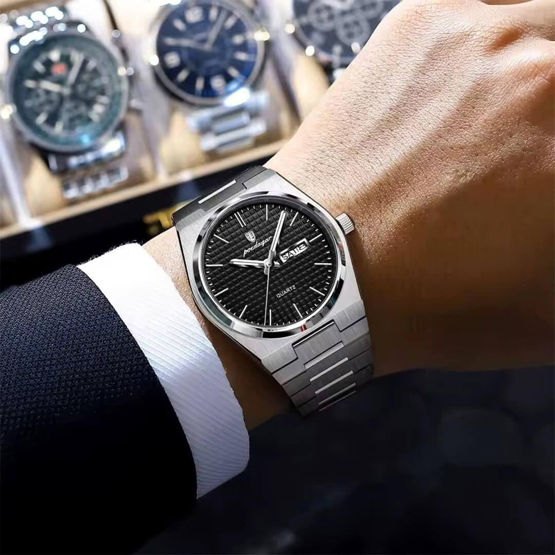 RELOJ POEDAGAR ORIGINAL - ELEGANTE PLATEADO | POE-36