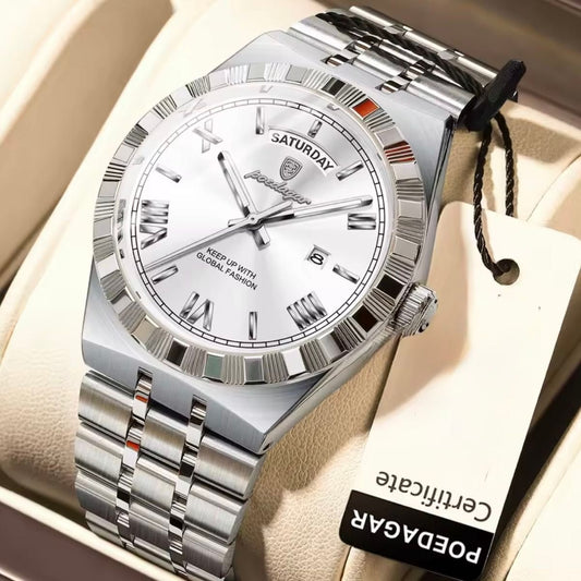 RELOJ POEDAGAR ORIGINAL - ELEGANTE PLATEADO | POE-52