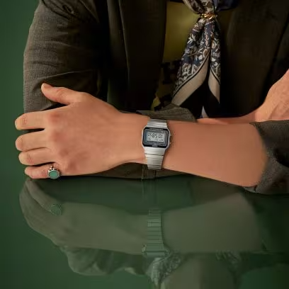 RELOJ CASIO ORIGINAL VINTAGE A700W-1ADF PLATEADO | CAS-144