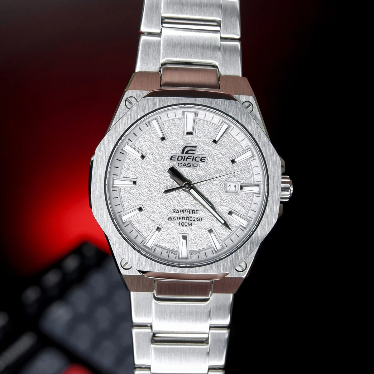EFR-S108 | RELOJ CASIO EDIFICE ORIGINAL ACERO NEGRO AZUL VERDE BLANCO PLATEADO | EDI-OG-45, EDI-OG-46, EDI-OG-47, EDI-OG-48, EDI-OG-49