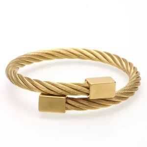 BRAZALETE ORO ESPIRAL | BRA-36
